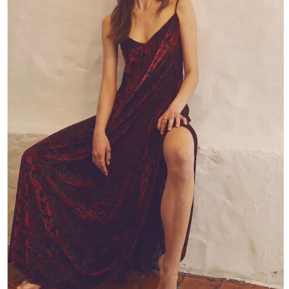 Free People Vibe With You Maxi Slip Dress - Picture 2 of 8